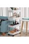 4-Tier Multipurpose Cart Rolling Storage Shelves Kitchen Bathroom Organizer Rack Easy Installation W - 5