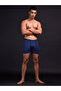 Blue Solid 4-Way Stretch Trunks