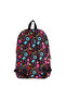 Girl's Heart and Kaukko Printed Black School Bag - Three Compartments - K1781 - 7