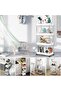 4-Tier Multipurpose Cart Rolling Storage Shelves Kitchen Bathroom Organizer Rack Easy Installation W - 2