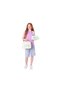 Kids Glitter Heart and Flower Detailed Girl's Four Compartment School Bag - L5213 - 4