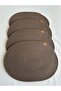 Jute Placemat, Table Decor Supla Oval Sepia 30X40 Set of 4 - 2