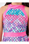 All Over Print Swimsuit and Cap Set - 4