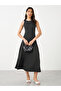 Lace Detail Sleeveless Midi Dress - 3