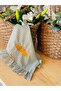 Pumpkin Embroidered Ruffled Kitchen Cloth / Cover ~1 Piece