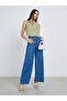 Green Sleeveless Blouse with Buckle Detail - 2