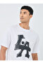Slogan Print Crew Neck Oversized T-Shirt - 3