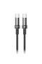 Braided 60W PD C to C Fast Charging Cable with Transparent Head 1.2M