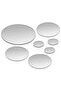 7 Piece Wall Mirror Set Round Glass - 2