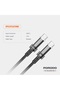 Braided 60W PD C to C Fast Charging Cable with Transparent Head 1.2M - 3