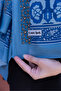 Sliding Ethnic Patterned Cotton Shawl - 8