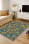 Mosso Colorful Flowers Detailed Woven Base Modern Decorative Carpet Mosso141 - 6