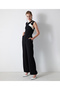 Black Woven Salopet