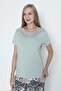 Women's Cotton Lycra Short Sleeve Pajamas Set 14511 - 7