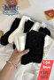Women's 2 Pairs Plush Winter Thermal Sleeping Socks Black White