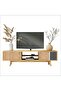 Wooden Mesh Rattan Patterned Self-Adhesive Laminated Cabinet, Dresser, Nightstand Covering Foil - 2
