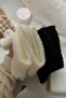 Women's 2 Pairs Plush Winter Thermal Sleeping Socks Black White - 6
