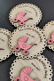 Wooden Newborn Magnet with Round Baby Carriage Figure - 20 Pieces