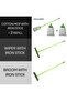 Clean & Care Home Cleaning Set Broom Wiper Squeegee Cotton Mop with Iron Stick and Two Refill - 4
