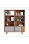 Wooden Mesh Rattan Patterned Self-Adhesive Laminated Cabinet, Dresser, Nightstand Covering Foil - 3