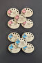 Wooden Newborn Magnet with Round Stork Figure - 20 Pieces - 5