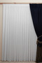 Seamless Plain Stitching Silver Striped Model Tulle Curtain, Silver Gray Ironing-Free Tulle Curtain - 2