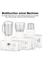 4 In 1 Juicer & Blender, 1.8L Cold Press Juicer for Fruits & Vegetables, 800W Electric - 4