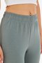 Women's Modal Fabric High Waist Wide Leg Sweatpants Green 8102-Y - 8