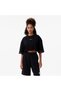 Star Chevron Printed Women's Black T-Shirt