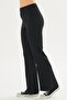 Women's Modal Fabric High Waist Wide Leg Sweatpants Black 8102-S - 6