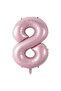 Gold Butterfly Pink 8 Year Old Number Balloon Set - 2