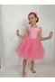 Girl's Island Model Evening Dress Pink Skirt Pearl Dress - 2