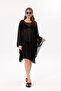Short Kimono Pareo - Hijab Pareo - Stretchy Lycra Tulle Black 180X135 cm - 7