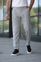 Old Money Fabric Trousers with Belted Pleated Belt Detail - 5