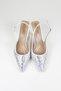Women's Stone Detail Fabric Evening Stiletto Heeled Shoes - 3