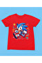 Stil-X Sonic Printed Children's Tshirt, 100% Cotton, Black, White, Red, Yellow