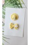 Yellow Elegance Little Hair Baby Buckle Set of 2 Handmade Baby Gift Newborn Baby Buckle - 3