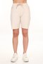 Women's High Waist Elastic Waist Shorts Gabardine Fabric Without Lycra - 5