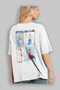 Mythology Club 2 Back Printed White Oversize T-Shirt Men Women 100% Cotton Crew Neck T-Shirt - 3