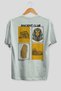 Ancient Club Back Printed White Oversize T-Shirt Men's Women's 100% Cotton Crew Neck T-Shirt - 2
