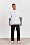 Comfortable Fit T-Shirt with Back Print Detail 36090Wyz - 7