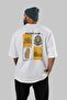 Ancient Club Back Printed White Oversize T-Shirt Men's Women's 100% Cotton Crew Neck T-Shirt - 4
