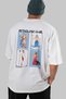 Mythology Club 2 Back Printed White Oversize T-Shirt Men Women 100% Cotton Crew Neck T-Shirt - 6