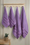4-Piece Bath Set 100% Cotton 2 Large Bath Towels (70X140Cm), 2 Face Towel Set (50X90Cm)
