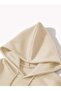 Palm Angels Beach Printed Hooded Pocket Wool Inside Beige Sweatshirt - 3