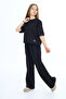 Girl's 100% Cotton Oversize Half Sleeve Top and Bottom Tracksuit Set