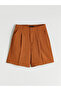 Loose Fit Modal Blend Women's Pleated Shorts - 5