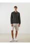 Beige Standard Fit Men's Shorts