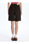 شورت جينز نسائي من NEVAVM Farkily Bermuda Fit - 4