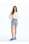 Trendlucky Women's Skinny Fit Ripped Detailed Jean Shorts - 2
